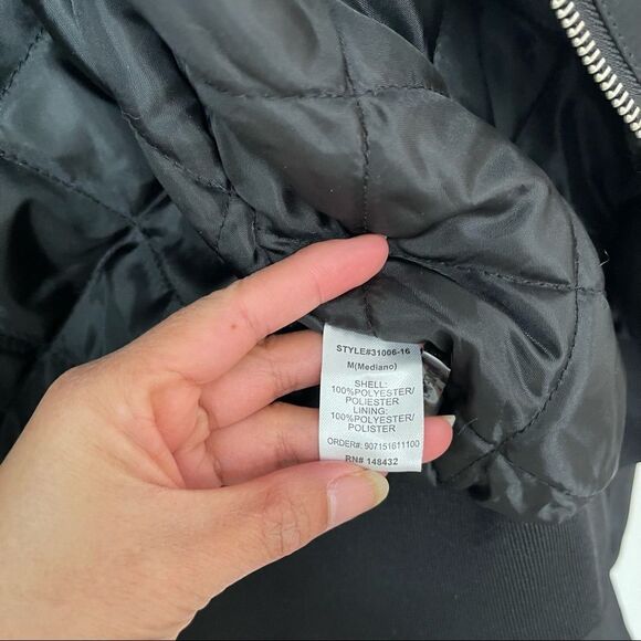 Be Cool Los Angeles black bomber jacket - Picture 5 of 8